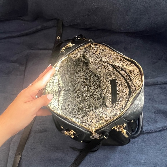 Rebecca Minkoff black leather Regan Satchel - Picture 2 of 8